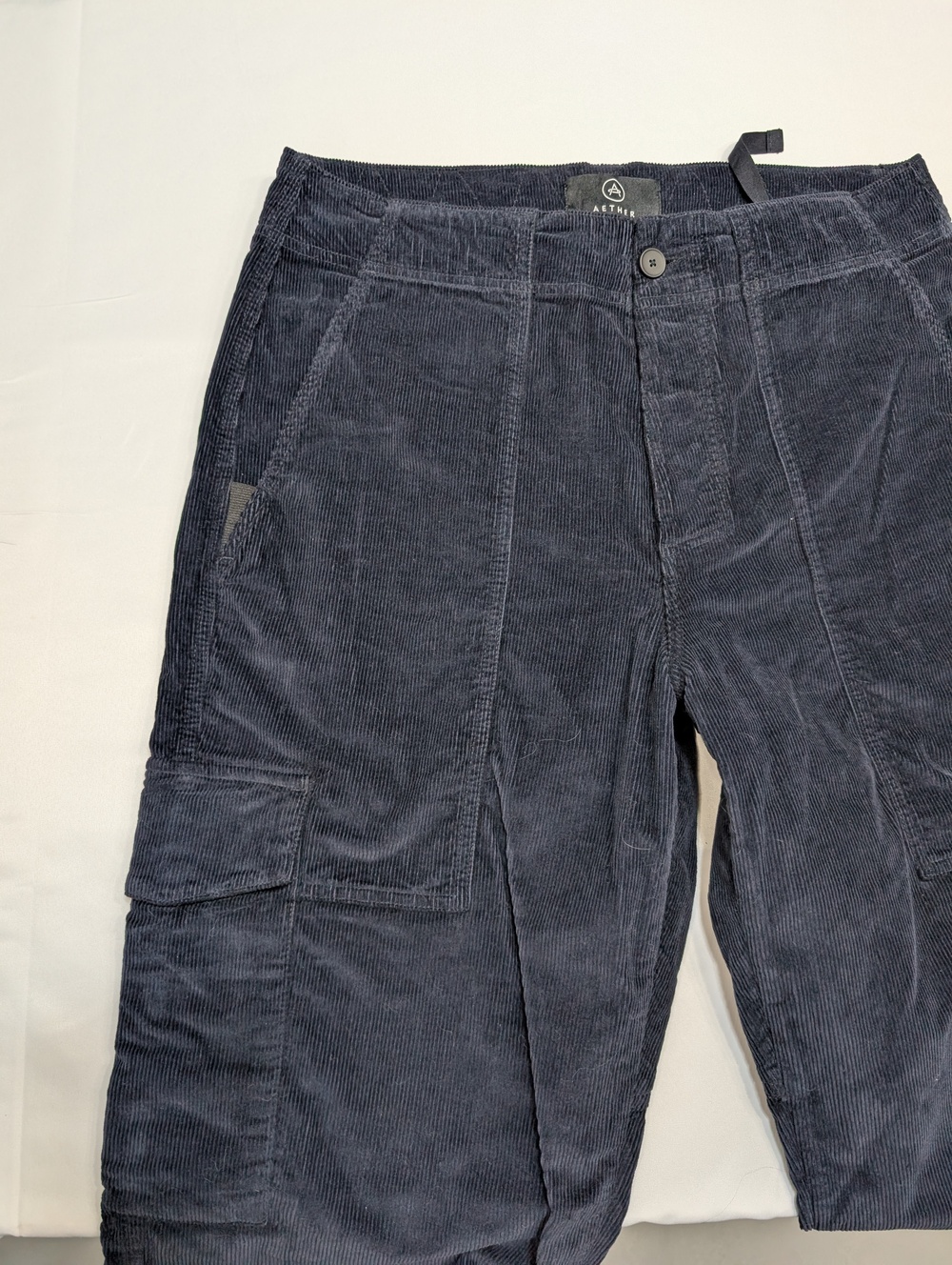 Aether Navy Corduroy Cargo Pants Size 33 - Picture 4 of 5